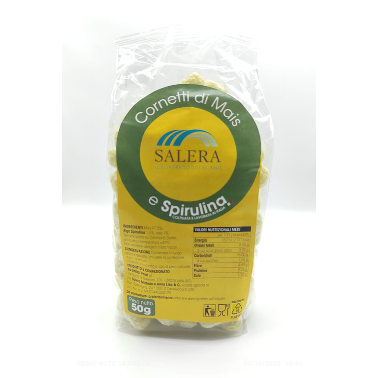 Cornetti di Mais con Spirulina BIO